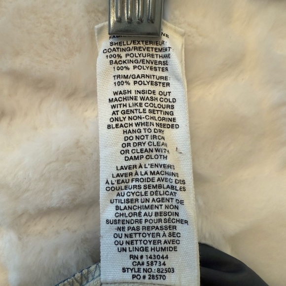 Avec Les Filles Blue/Gray Faux Leather Cargo Joggers - Picture 3 of 12